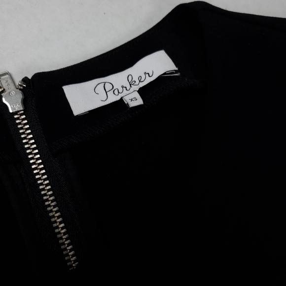 New Parker Black Embroidered Eyelet Bell Sleeve Dress Size Xs - Picture 6 of 14